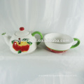 Hand painting ceramic teapot and cup set